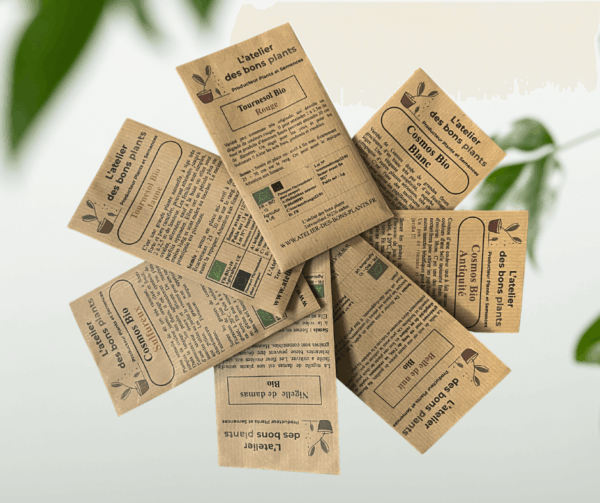 L'atelier des bons plants propose un assortiment de 7 sachets de fleurs mellifères